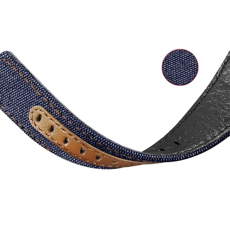 Denim & Leather Watch Straps Compatible with the Xiaomi Redmi Watch 2 & Redmi Watch 2 Lite