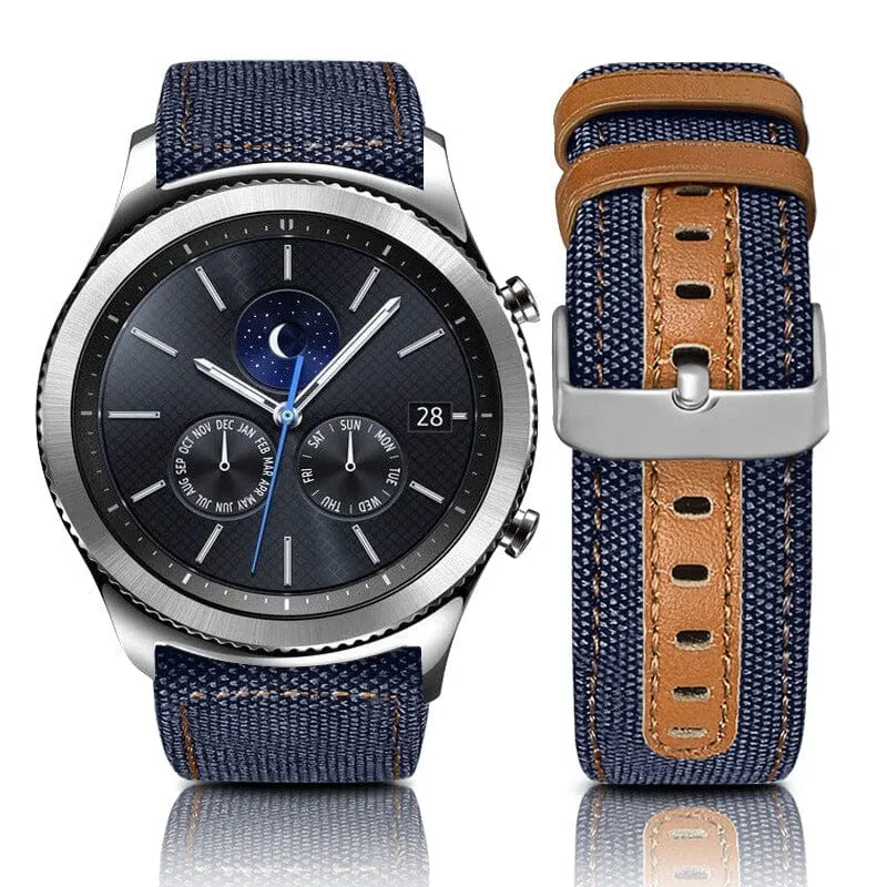 Denim & Leather Watch Straps Compatible with the Xiaomi Redmi Watch 2 & Redmi Watch 2 Lite