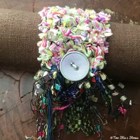 Pastel Tweed Cuff/Bracelet